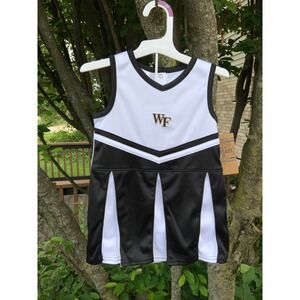 3T NWT Rivalry Threads Wake Forest Cheerleader Dress Sleeveless‎ Black White 3T